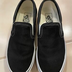 Vans Classic Black and White Slip-On Stackform